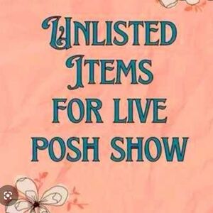 LIVE UNLISTED SHOW LISTING